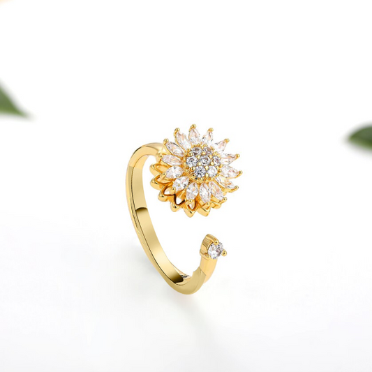 Anillo Girasol Giratorio